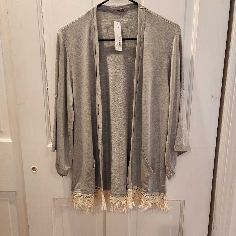 LAmade Open Fiona Cardigan Heather Gray